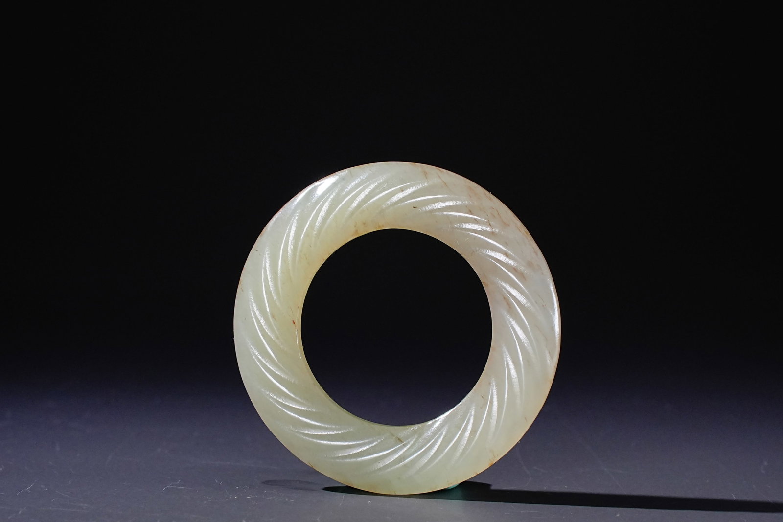 Jade Carved Cloud Pattern Ring (1 of 9)