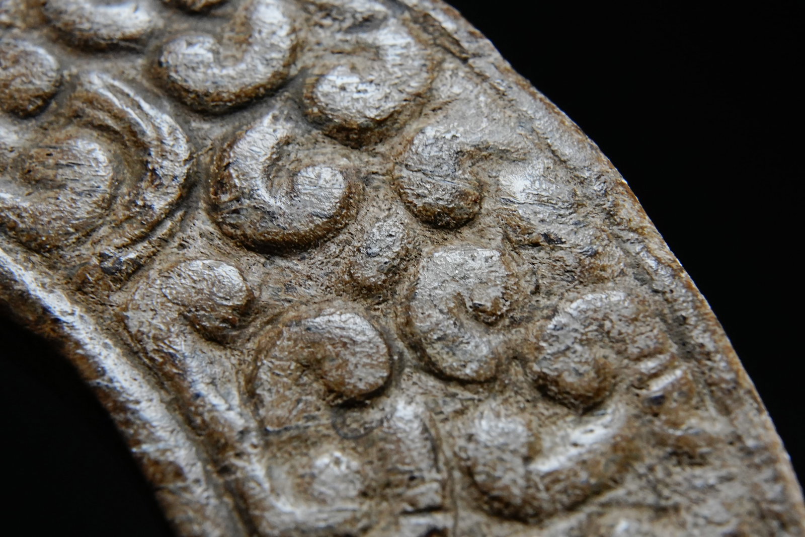 Jade Carved Cloud Pattern Bi - 5