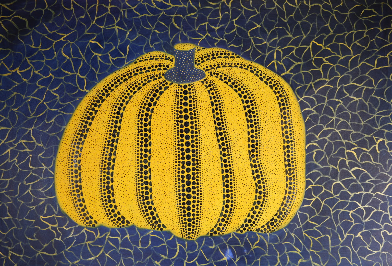 Pumpkin Oil Painting,Yayoi Kusama Mark (1 of 11)