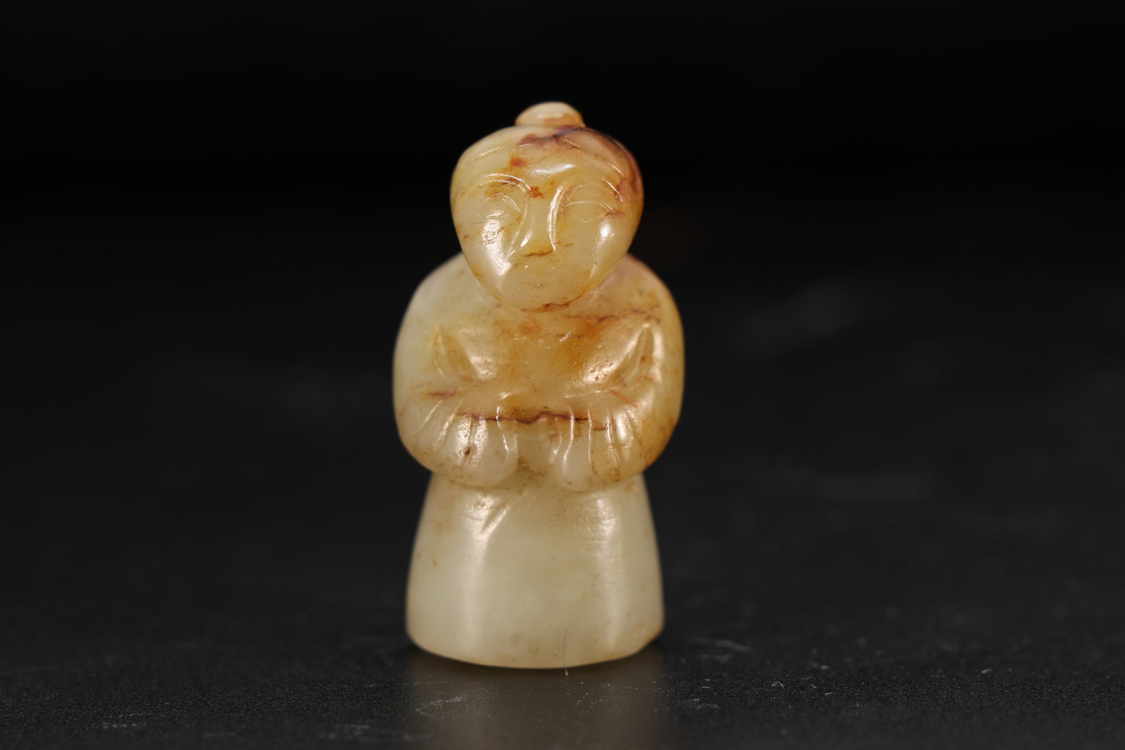 Jade Carved Character Shape Ornament: Jade Carved Character Shape Ornament (4 x 2 x 1.5cm)