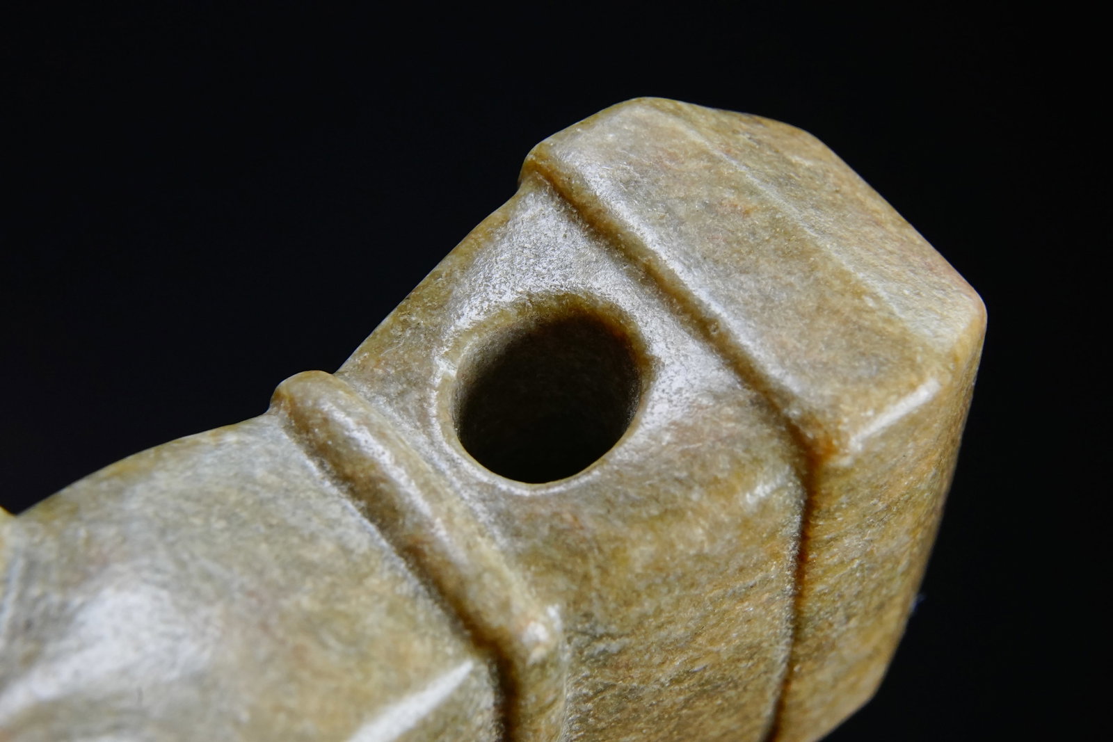 Jade Carved Cloud Pattern Stick - 5