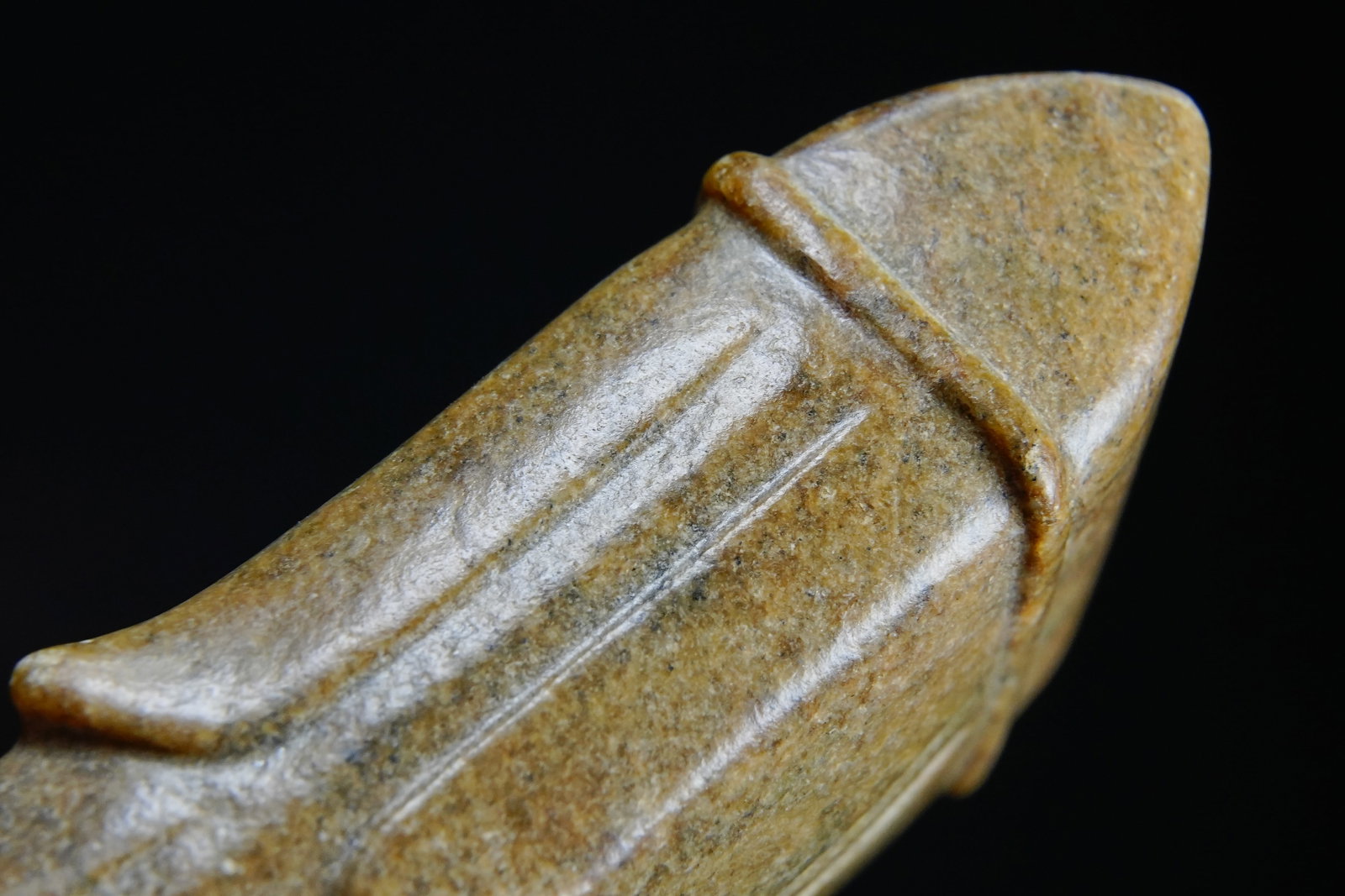 Jade Carved Cloud Pattern Stick - 8