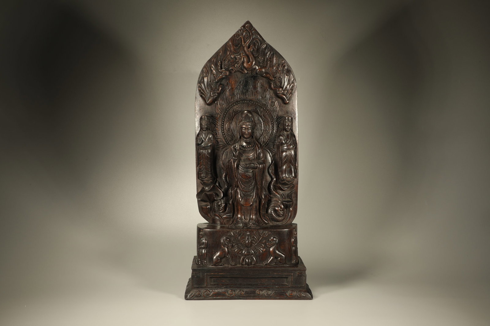 Agarwood GuanYin Figure: Agarwood GuanYin Figure (56.5 x 25.6 x 13cm)