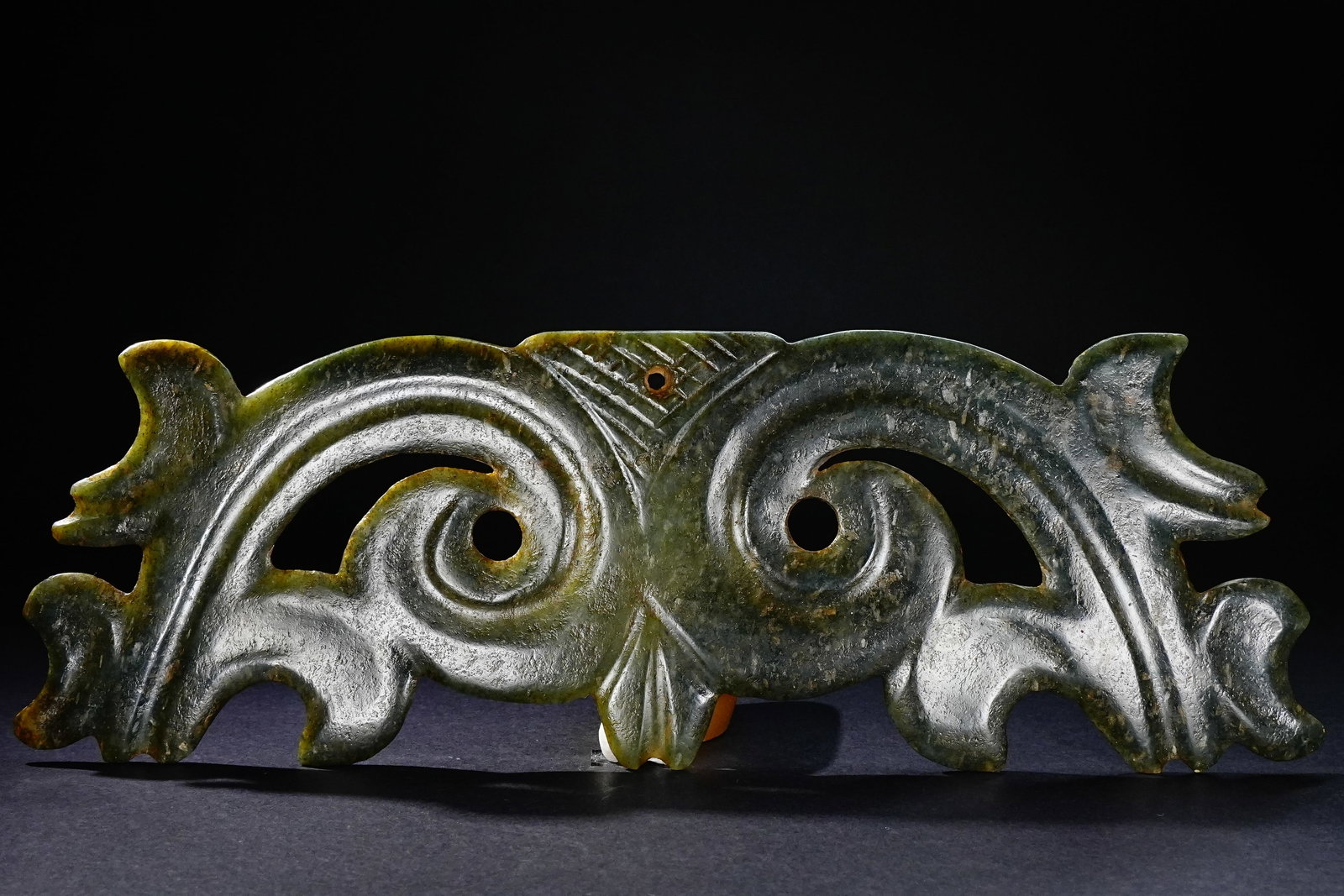 Hongshan Jade Carved Cloud Shape Bi (1 of 9)