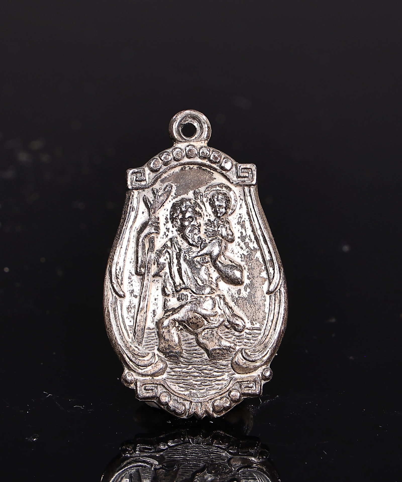 Stain Christopher Religious Sterling Silver Medal (1 of 5)