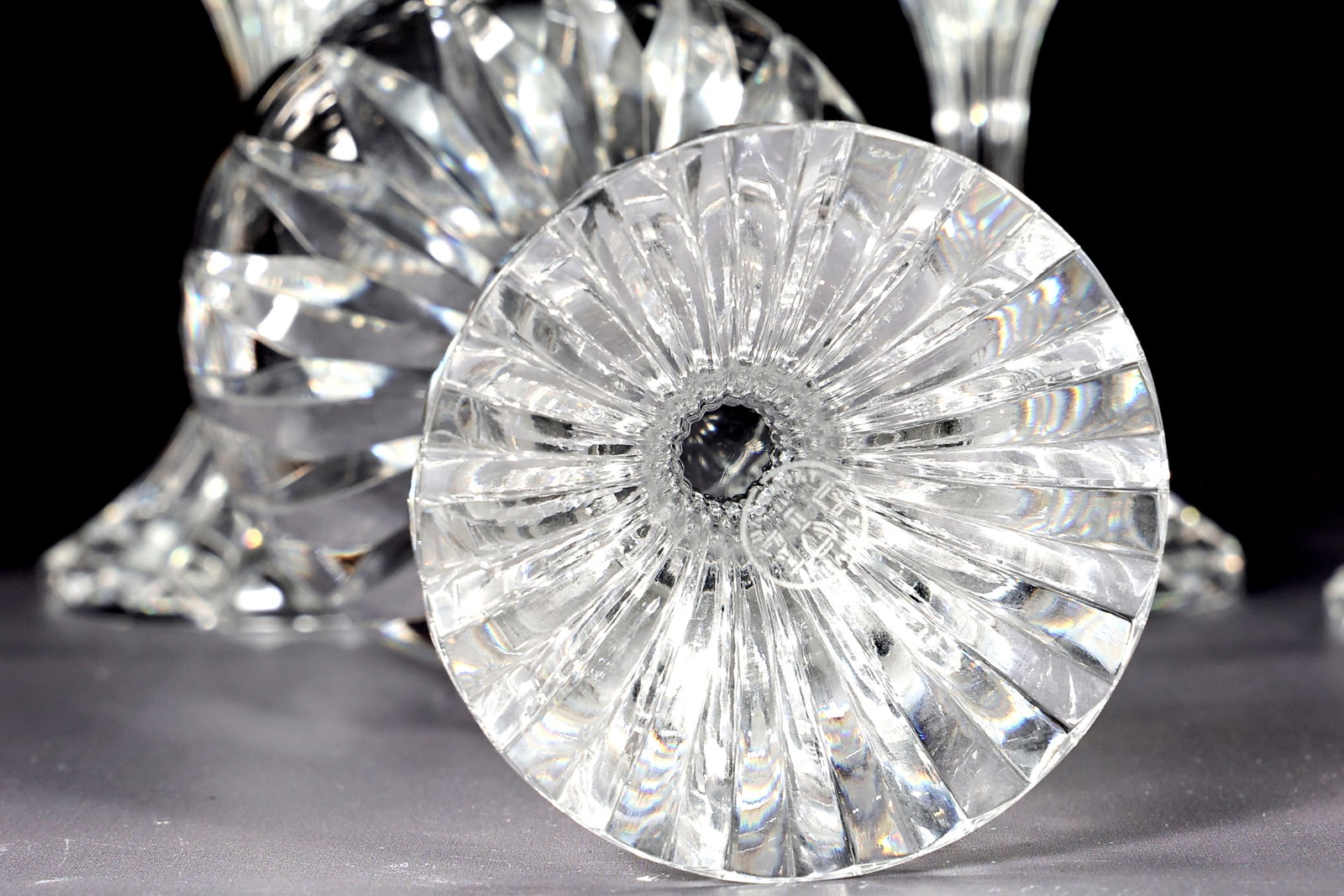 Baccarat France Six Massena Crystal 6.5" Wine Glasses Goblets - 8
