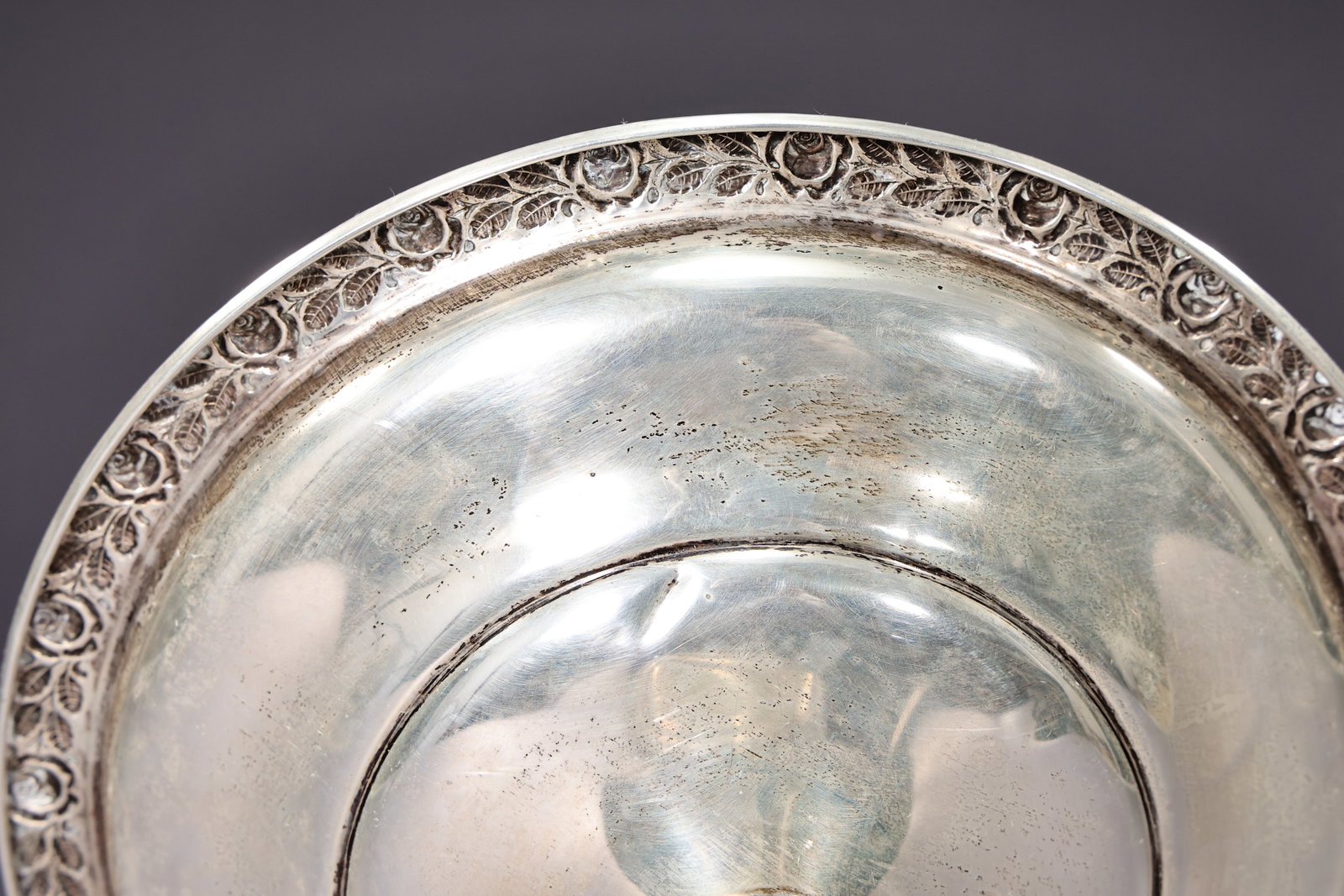 Sterling Silver Weighted Pedestal Candy Dish - 4