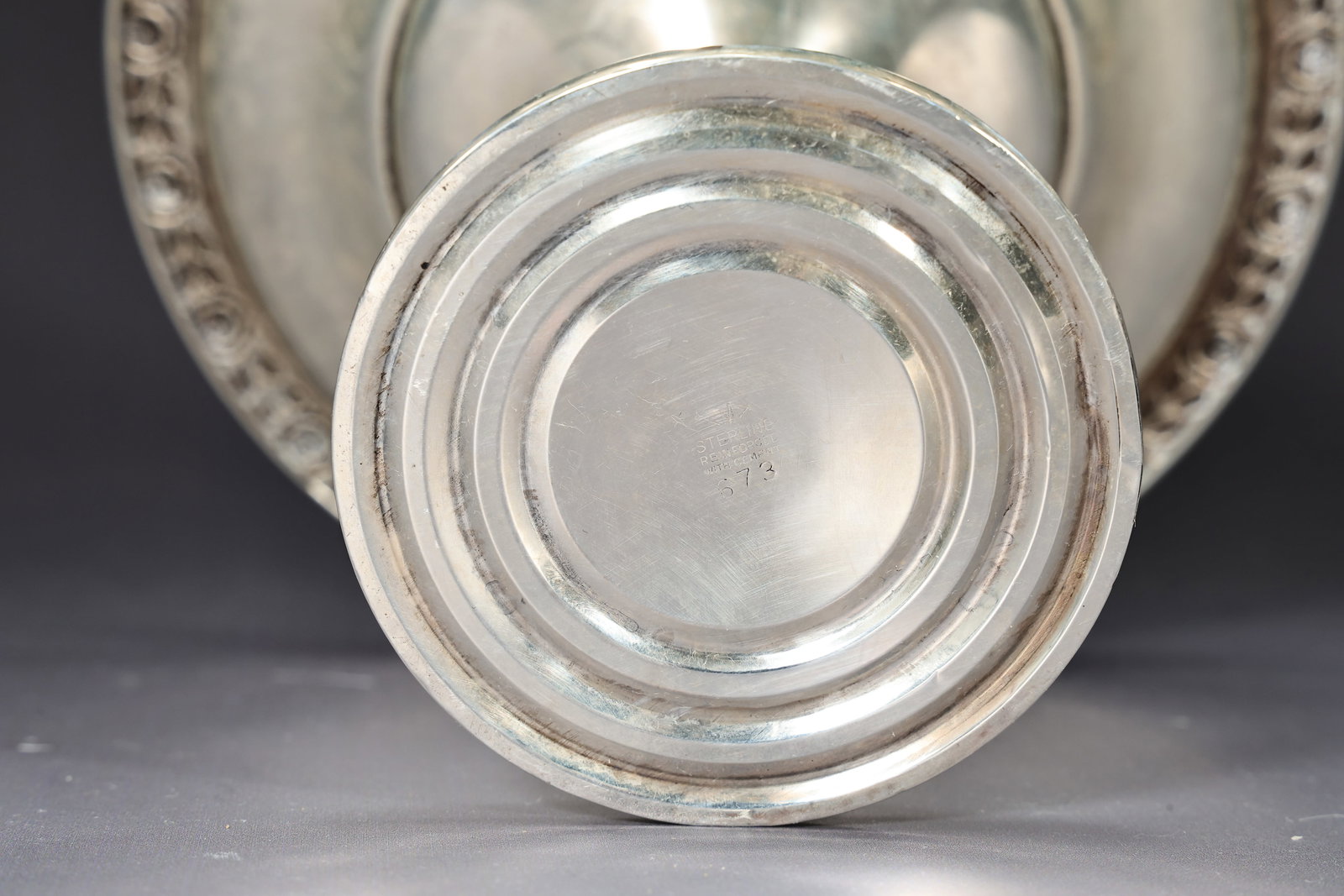Sterling Silver Weighted Pedestal Candy Dish - 7