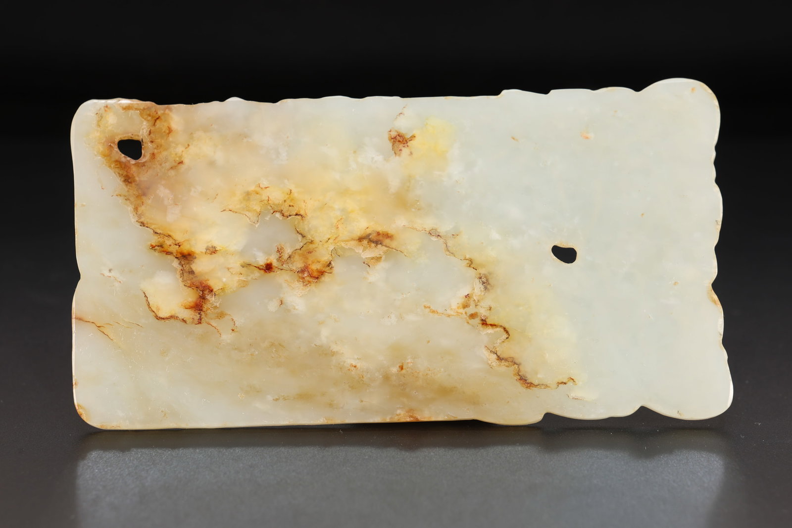 Jade Carved Beast Pattern Bi - 5