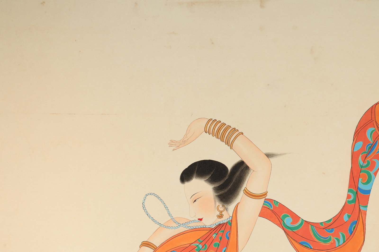Chinese Drawing Beauty Painting,Zhang Daqian Mark - 4