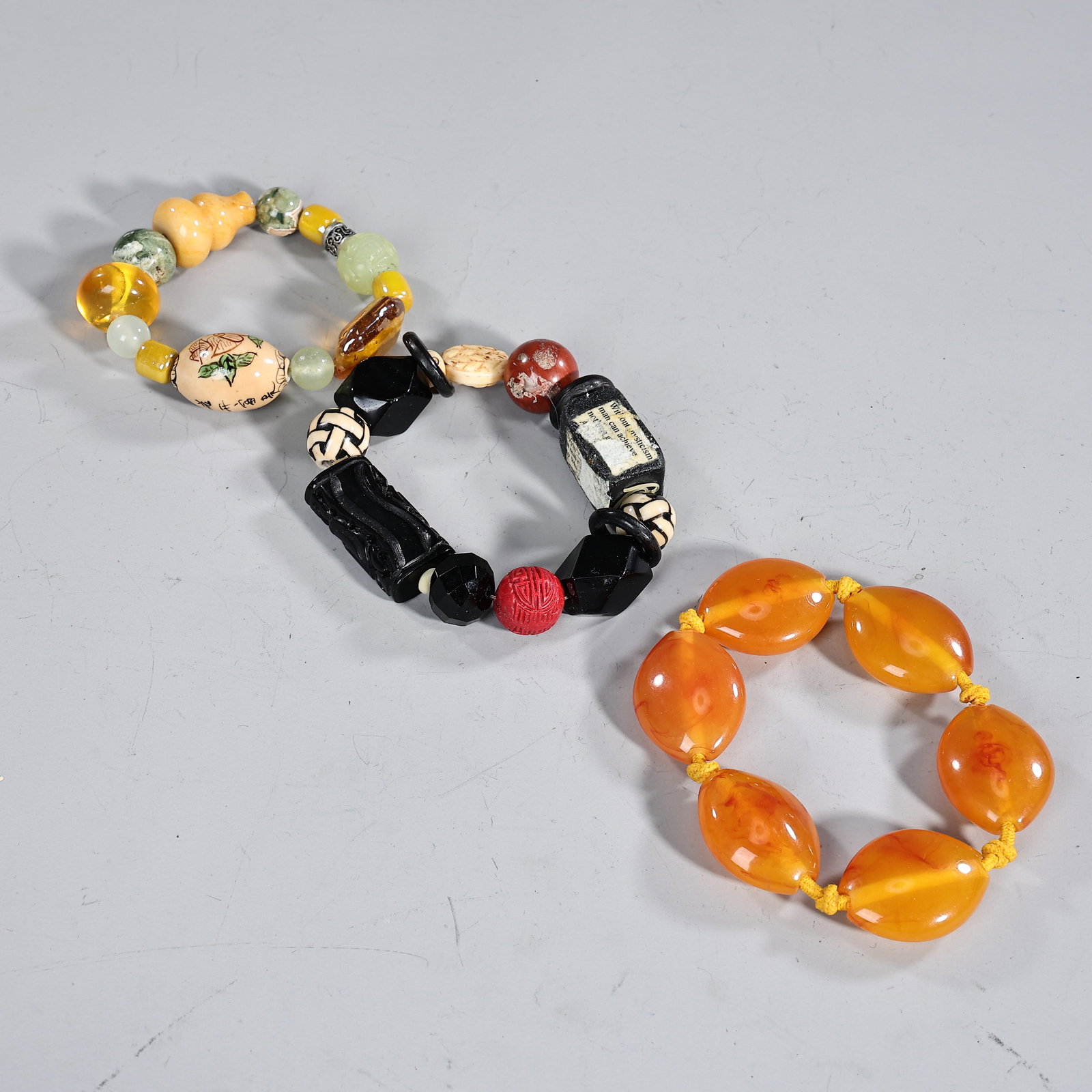 Collection Of 9 Assorted Material Bracelets - 3