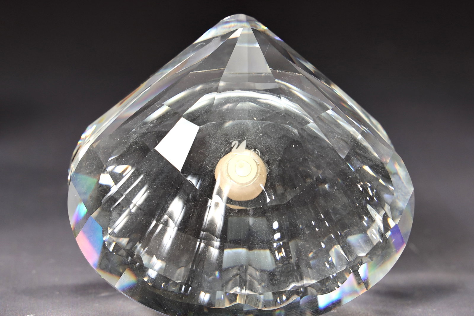 Swarovski Crystal Shell With Pearl, Frosted Glass Lily, Crystal Diamond - 4