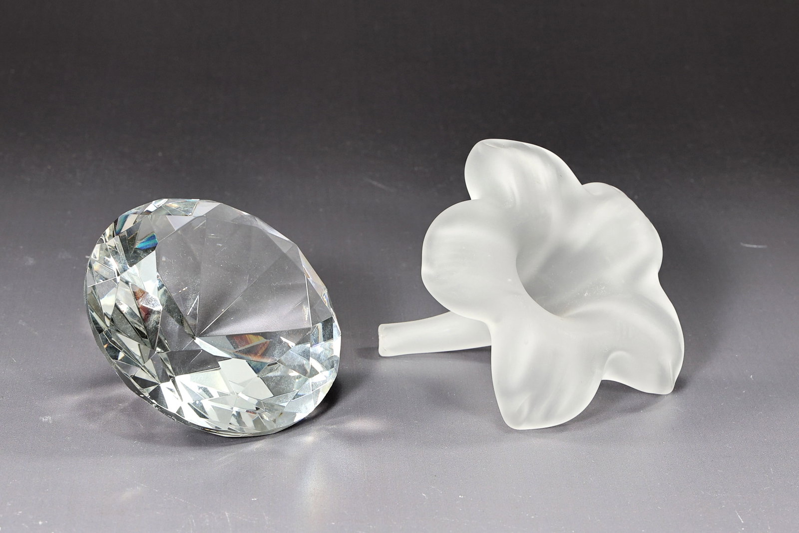Swarovski Crystal Shell With Pearl, Frosted Glass Lily, Crystal Diamond - 5
