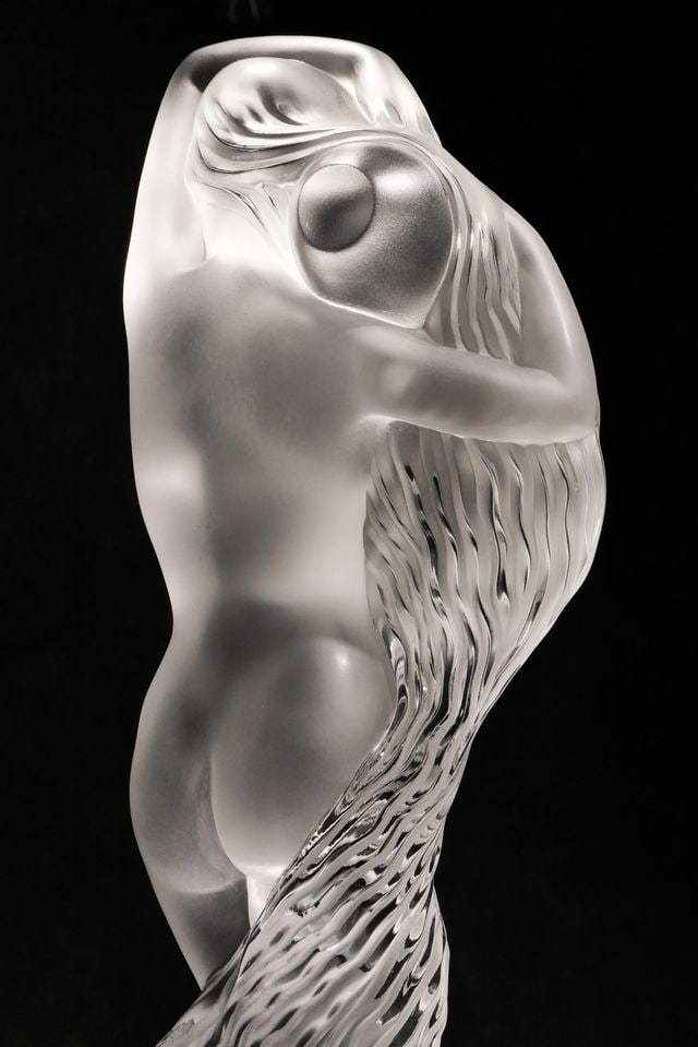 Huge Lalique"Grande Nue Nereides"Crystal Nude Sculpture Limited Edition 199/999 - 4