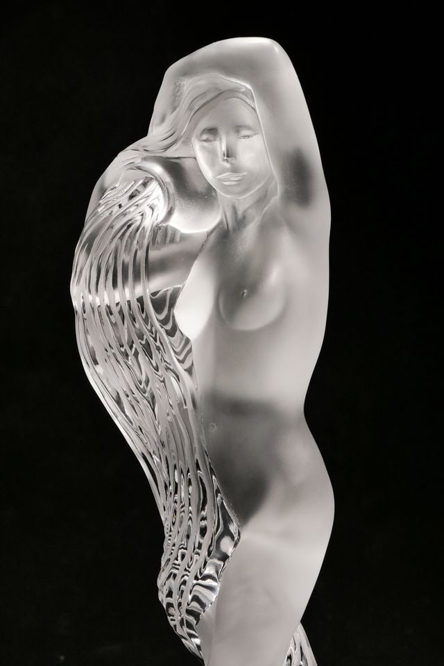 Huge Lalique"Grande Nue Nereides"Crystal Nude Sculpture Limited Edition 199/999 - 6