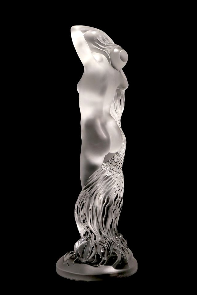 Huge Lalique"Grande Nue Nereides"Crystal Nude Sculpture Limited Edition 199/999 - 7