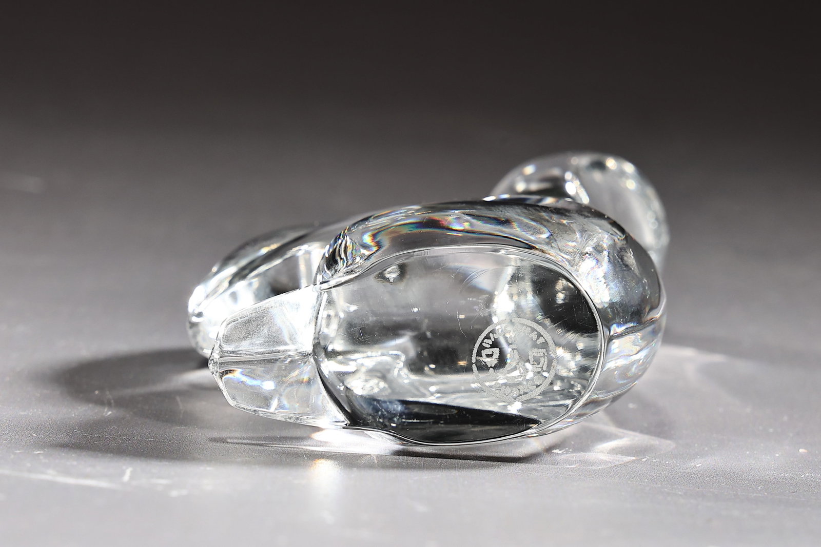 Baccarat France Clear Crystal Squirrel Paperweight - 5
