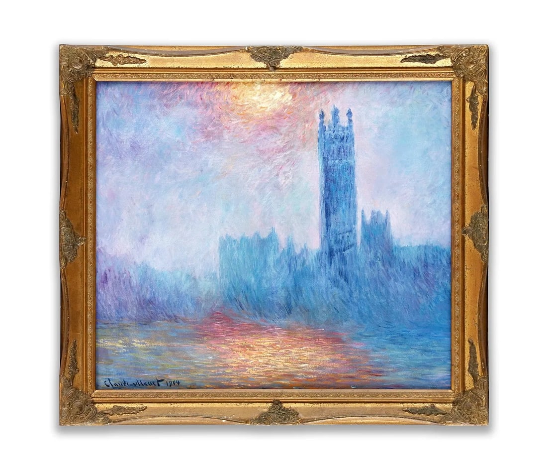 CLAUDE MONET (1840–1926)?ATTRIBUTED TO ,OIL ON CANVAS: CLAUDE MONET (1840–1926)?ATTRIBUTED TO ,OIL ON CANVAS CLAUDE MONET (1840–1926)?ATTRIBUTED TO ,OIL ON CANVAS Dimensions: Image size:51.5 x 60 cm. All measured values are approximate. Outer frame si