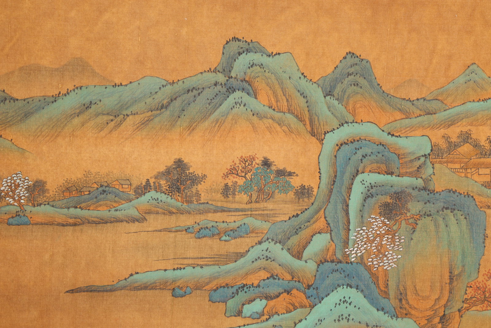 Chinese Drawing Landscape Hand Scroll,Qiu Ying Mark - 10