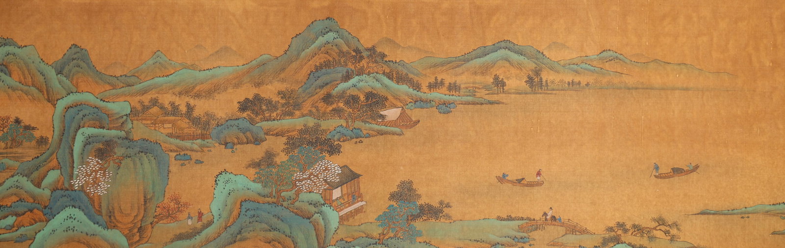 Chinese Drawing Landscape Hand Scroll,Qiu Ying Mark - 7