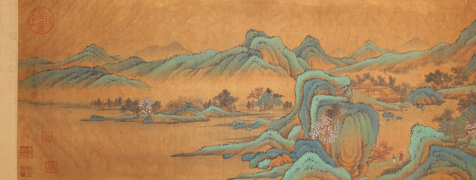 Chinese Drawing Landscape Hand Scroll,Qiu Ying Mark - 8