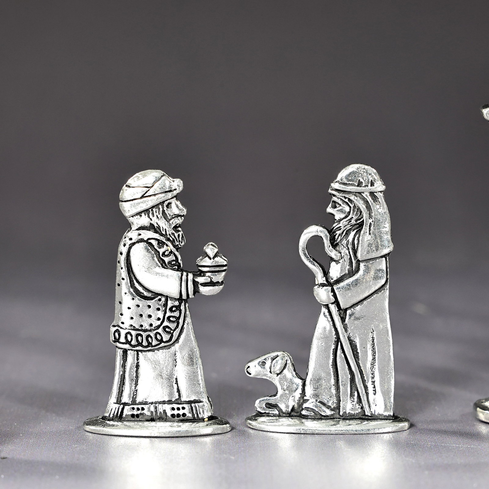 Basic Spirit Nativity Set Pewter Handcrafted Figurine 7 Piece Gift Box - 3