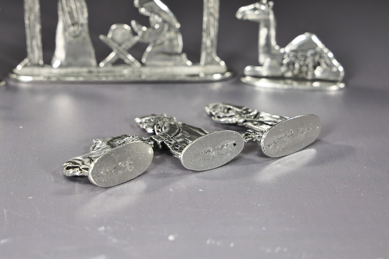 Basic Spirit Nativity Set Pewter Handcrafted Figurine 7 Piece Gift Box - 6