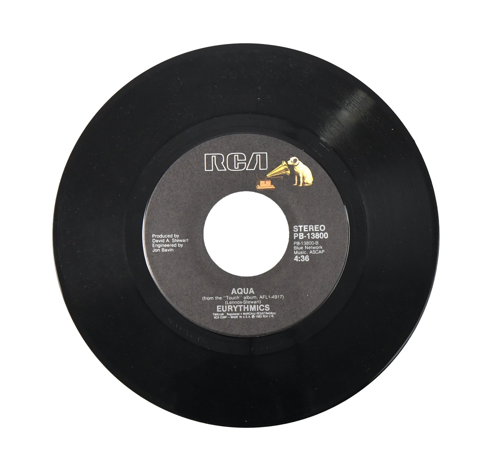 EURYTHMICS – SIGNED “WHO’S THAT GIRL??? 7-INCH SINGLE (RCA, PB-13800) - 4