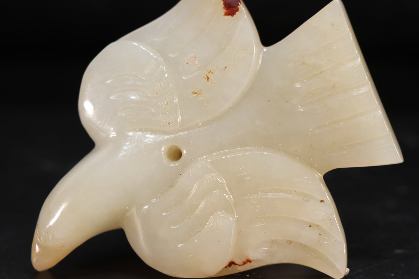 Jade Carved Bird Shape Ornament - 2