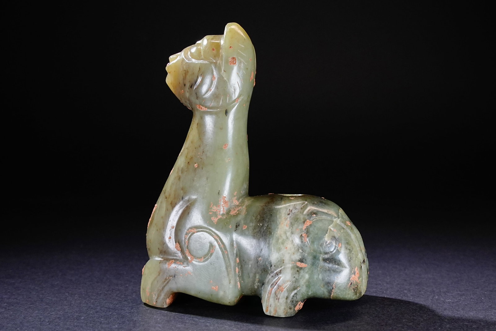 Jade Carved Beast Shape Ornament - 2