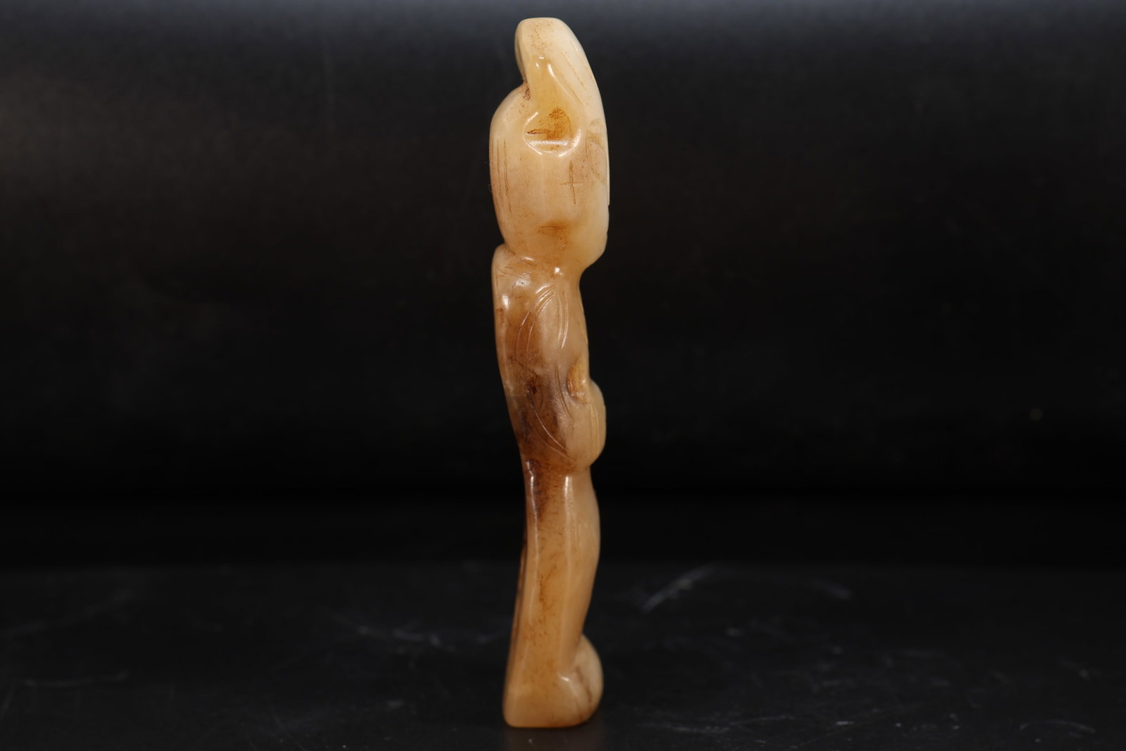 Jade Carved Beast Face Pattern Character Shape Ornament - 8