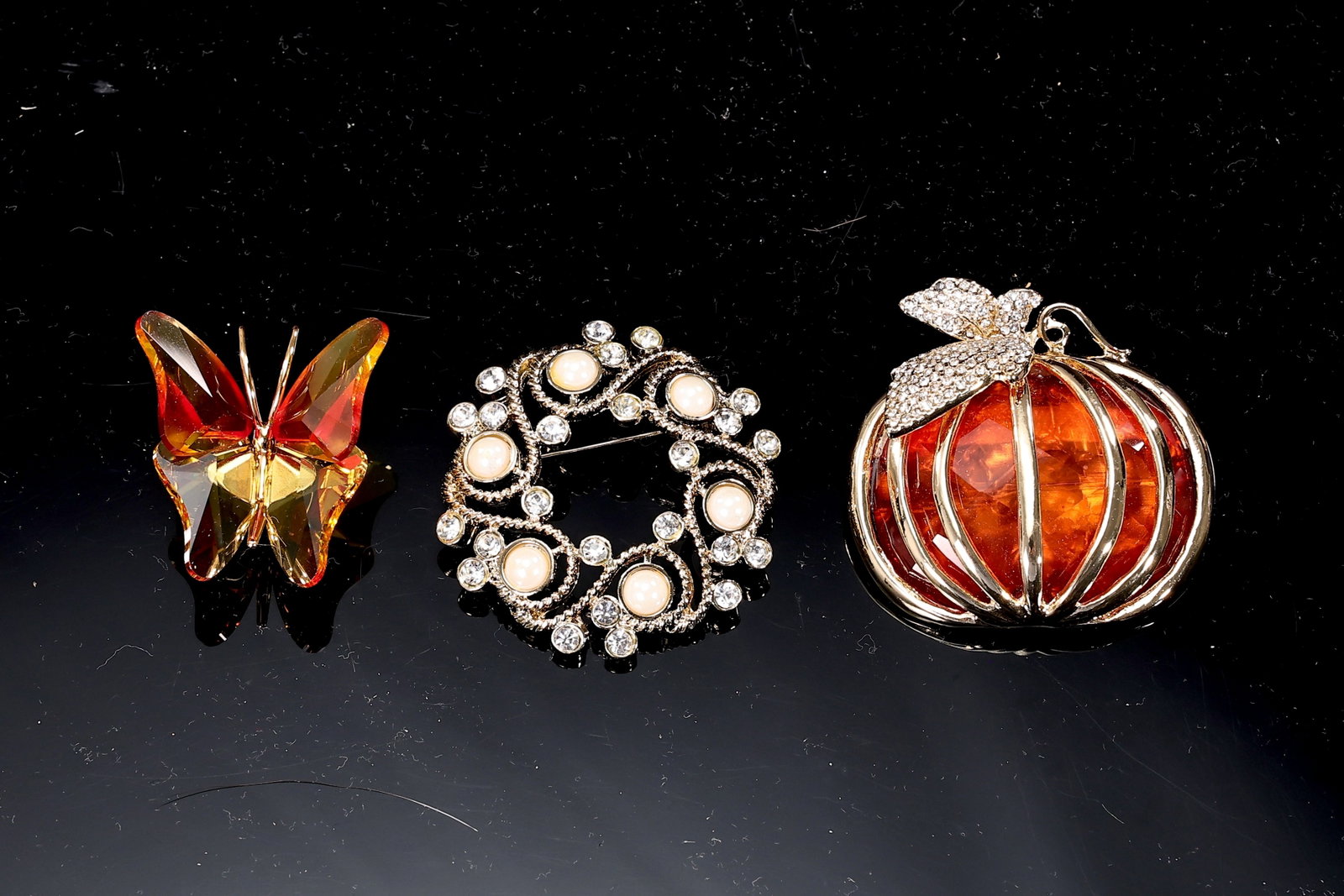 Three Statement Brooches Napier, Swarovski, Anne Klein - 7