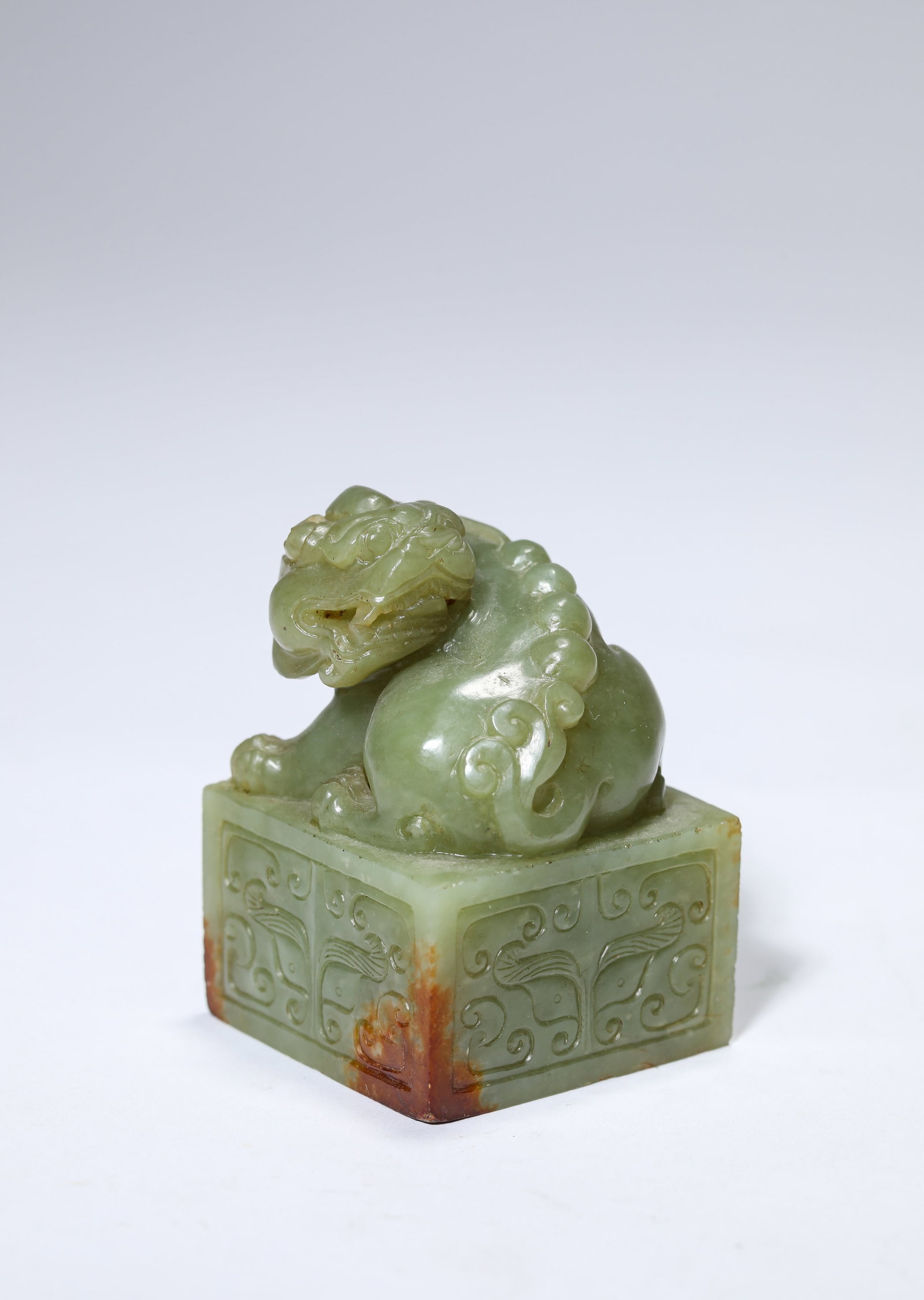 A GROUP OF JADE ‘BEAST-FORM FINIAL’ SEALS - 3