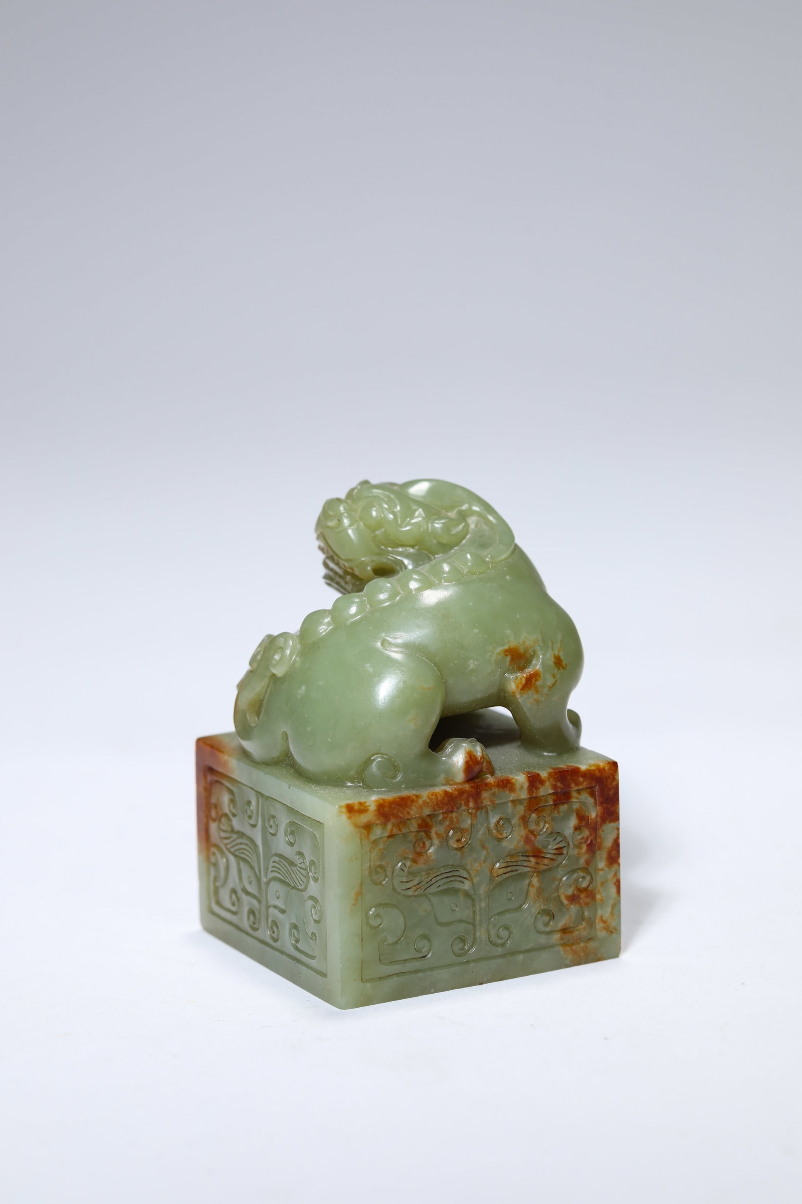 A GROUP OF JADE ‘BEAST-FORM FINIAL’ SEALS - 5