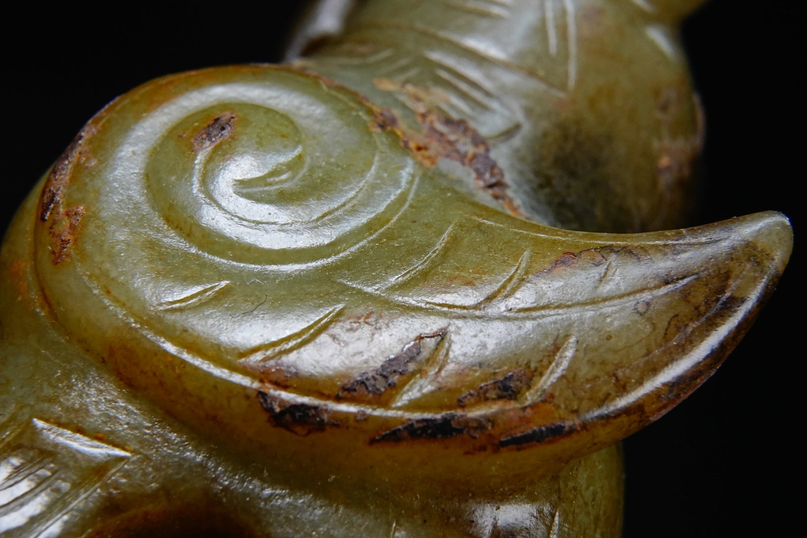 Jade Carved Bird Shape Stone Seal - 7