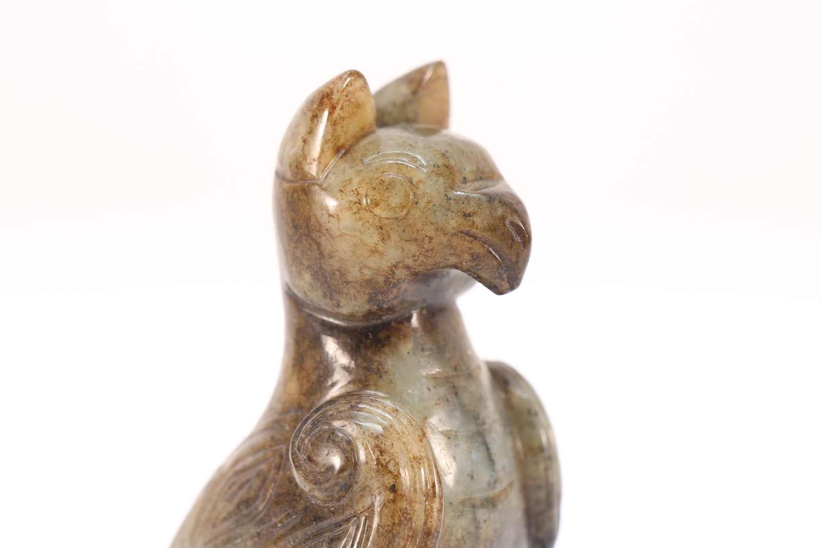 Jade Carved Bird Shape Ornament - 2