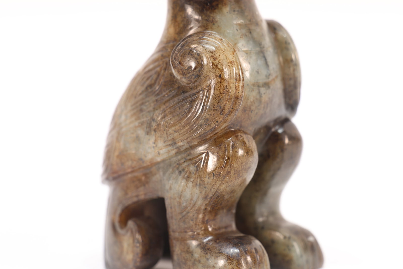 Jade Carved Bird Shape Ornament - 3