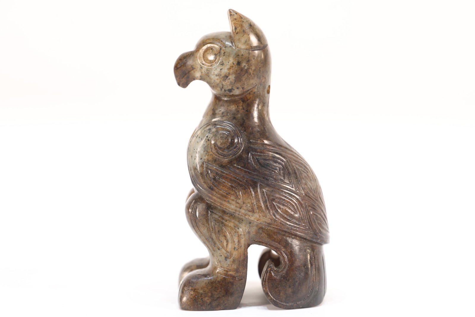 Jade Carved Bird Shape Ornament - 4