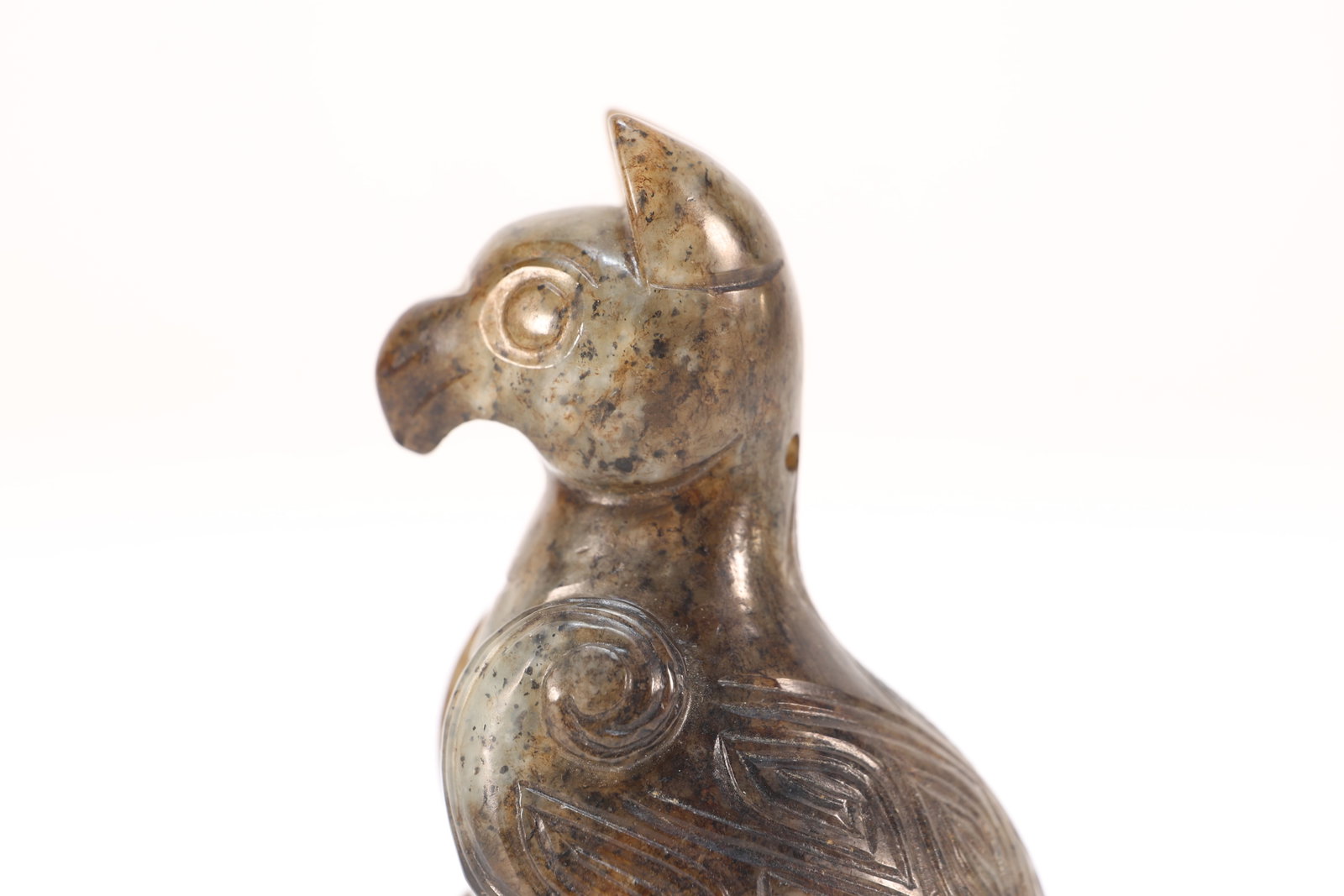 Jade Carved Bird Shape Ornament - 5