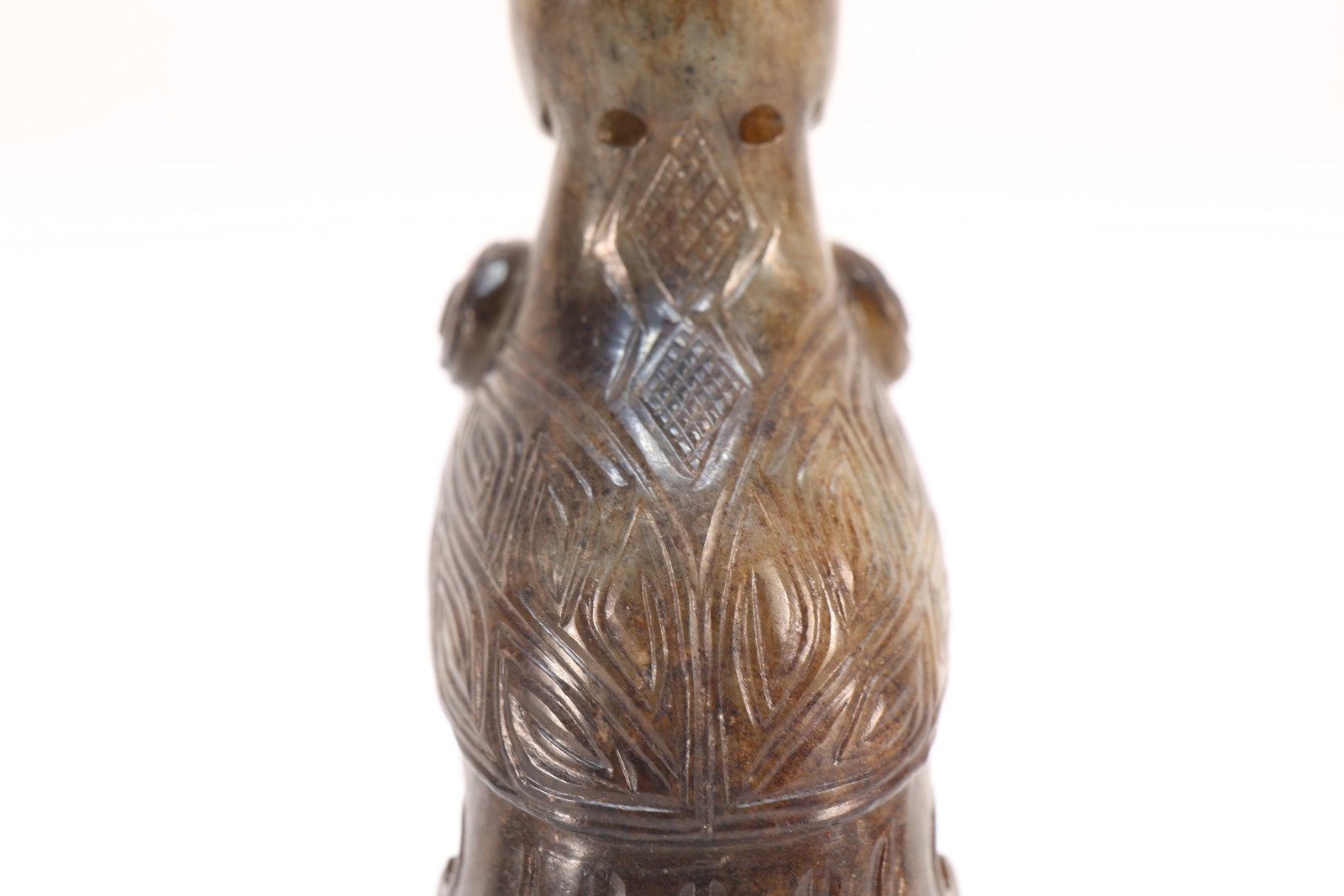 Jade Carved Bird Shape Ornament - 8