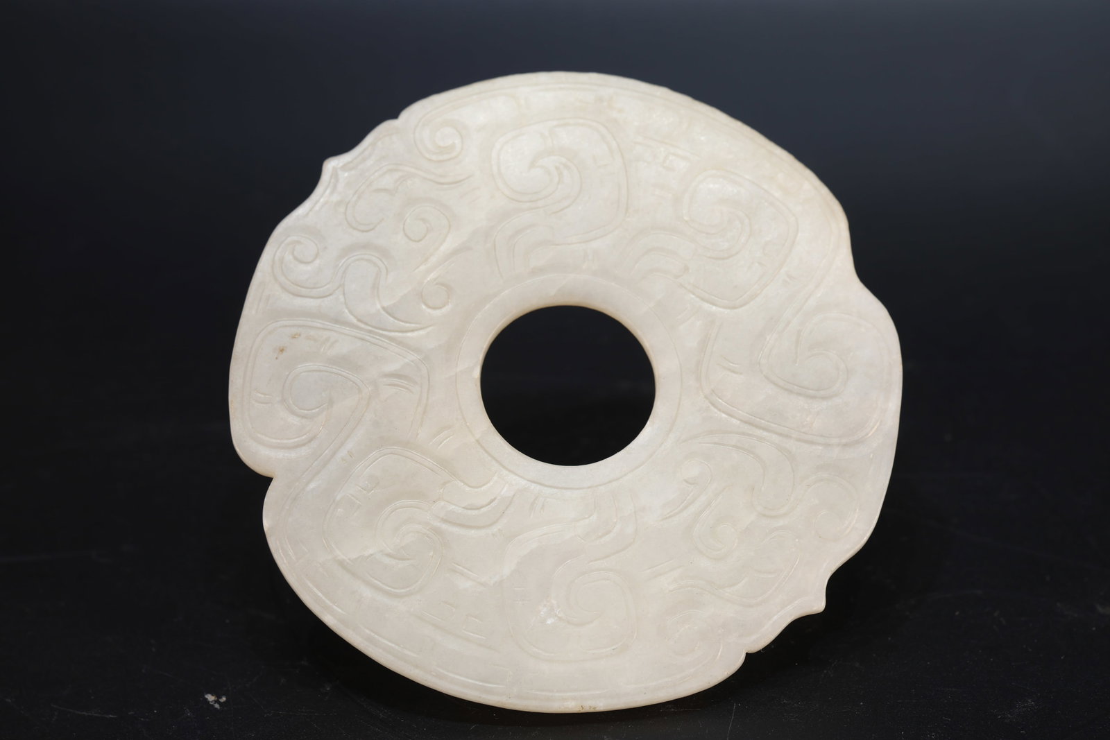 Jade Carved Beast Face Pattern Bi (1 of 6)