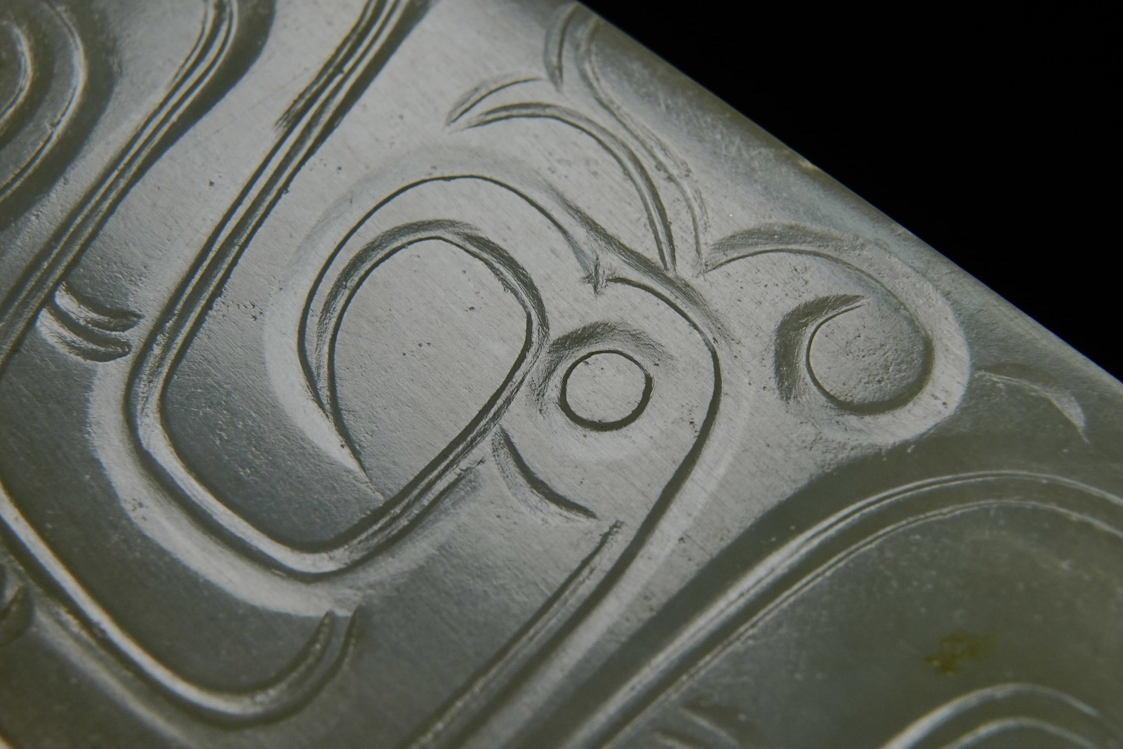 Jade Carved Bird Pattern Bi - 5