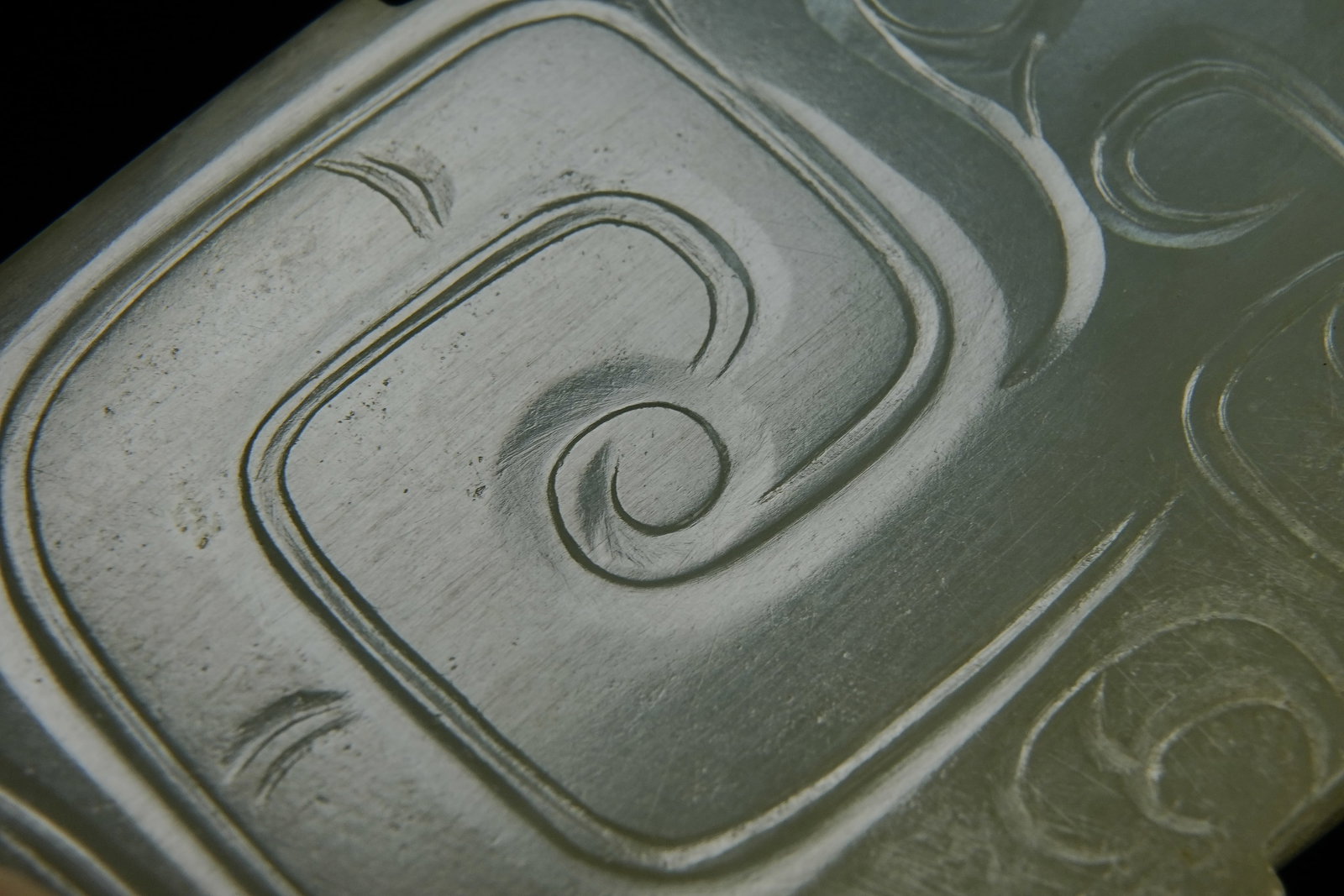 Jade Carved Bird Pattern Bi - 7