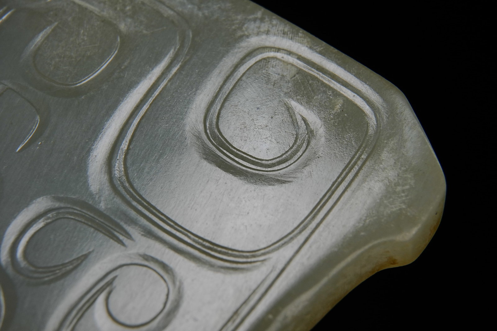Jade Carved Bird Pattern Bi - 8