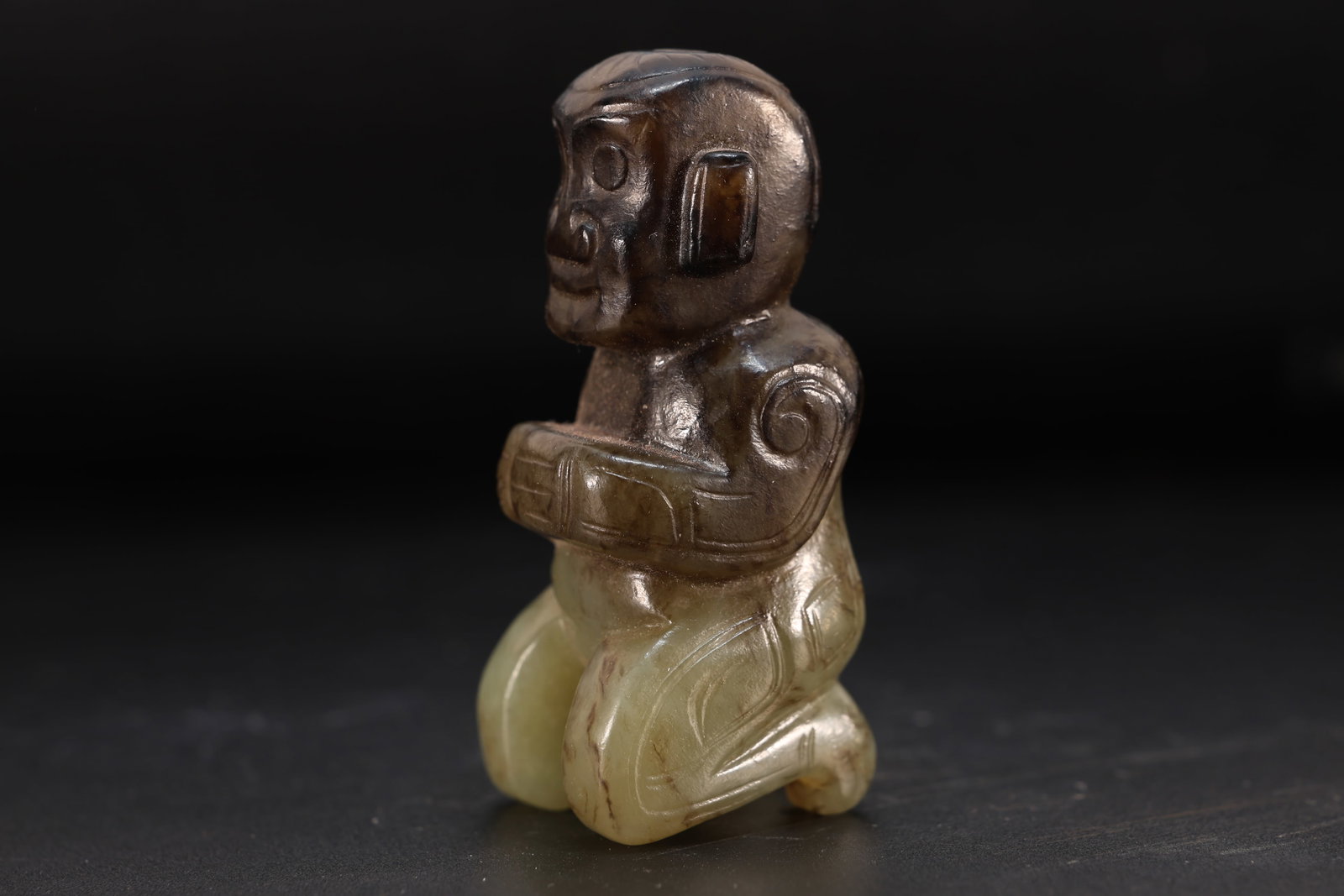 Jade Carved Character Shape Ornament - 2