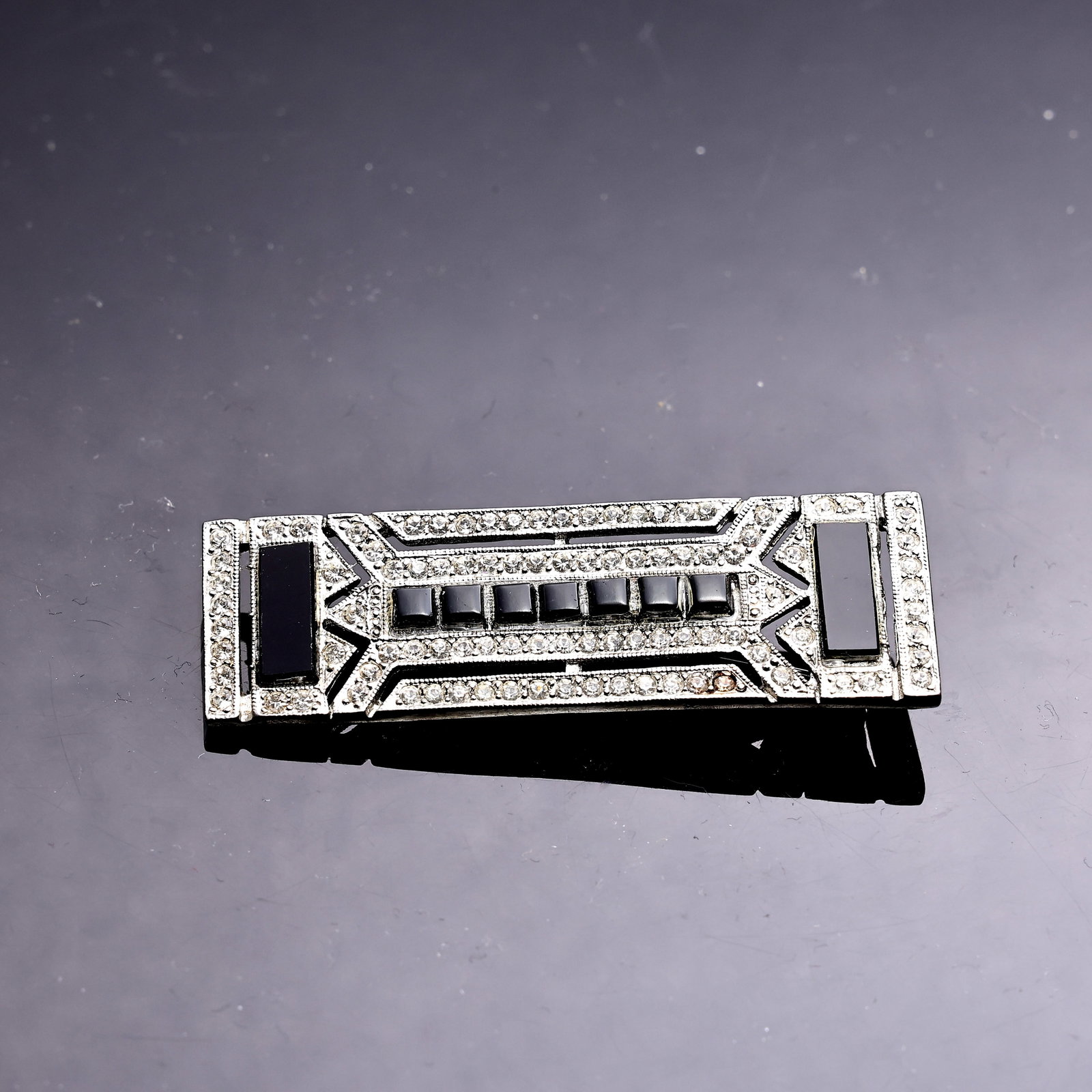 Three Vintage Deco Brooches - 4