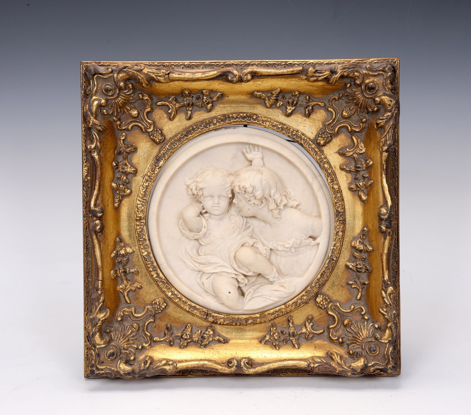 Circular Relief Marble Plaques Of Children Edward William Wyon - 5
