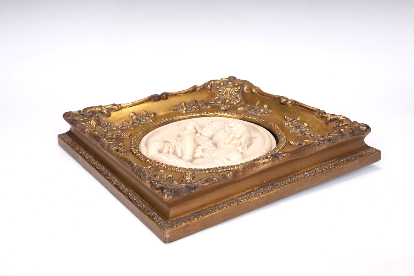 Circular Relief Marble Plaques Of Children Edward William Wyon - 7