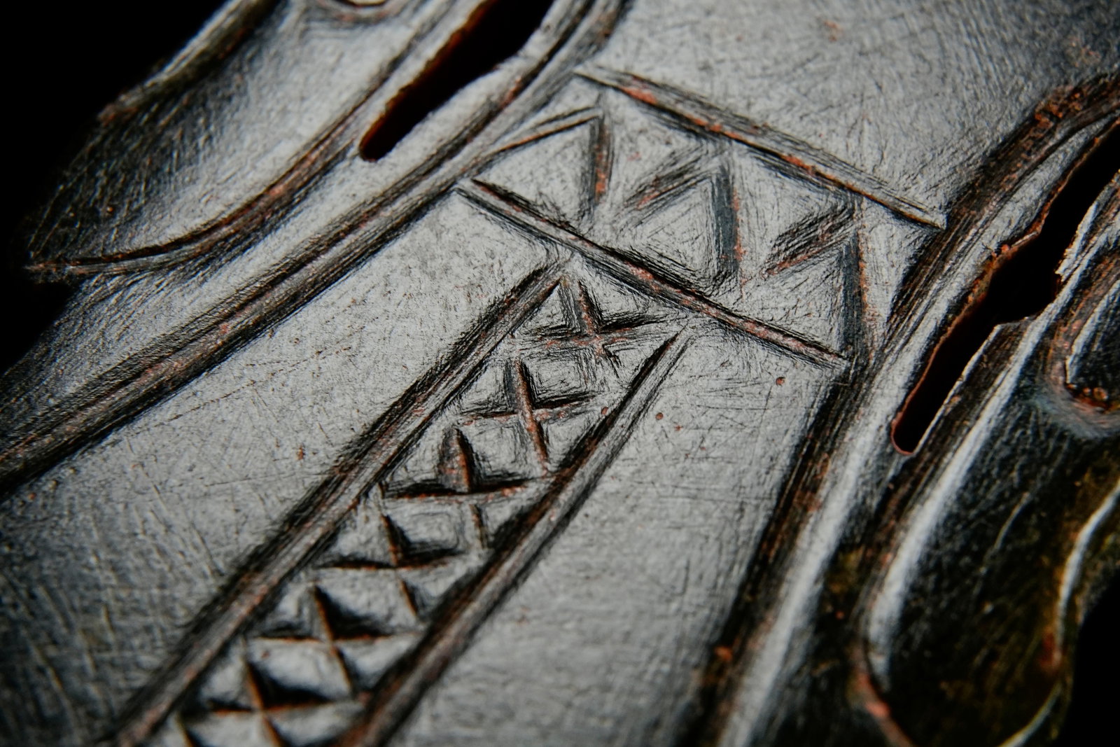 Jade Carved Character Pattern Bi - 10