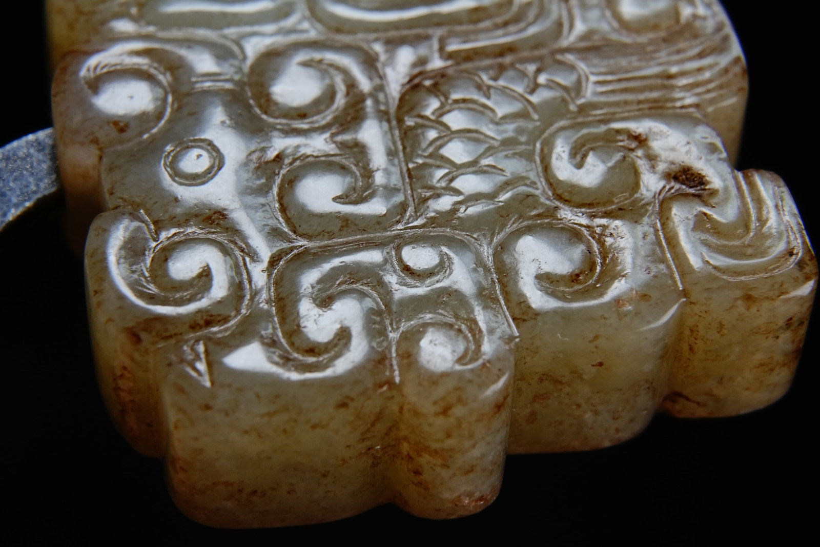 Jade Carved Dragon Pattern Ornament - 6